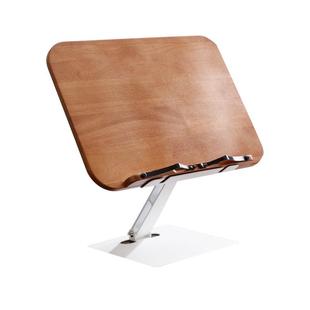 阅读书架木质看书架桌面支架实木橡木学生儿童读书架可调节升降