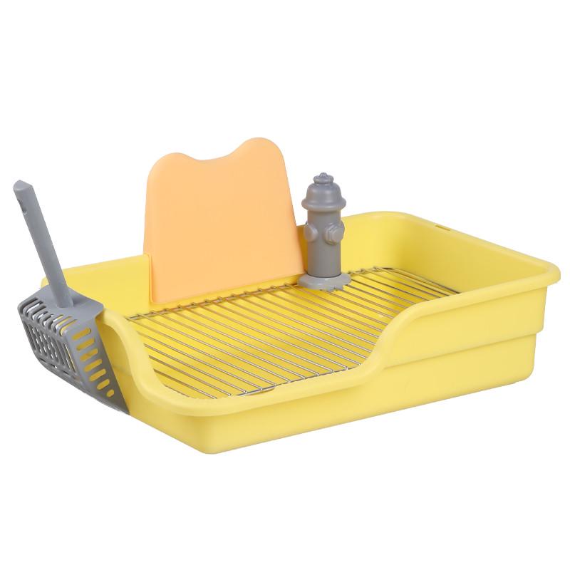 狗狗厕所中小型犬专用尿盆防踩屎大小便盆不锈钢小狗厕所公狗砂盆