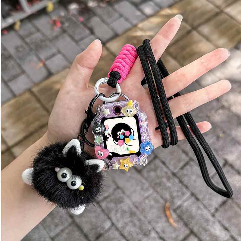 适用小天才儿童电话手表表带挂脖套Z8/Z7/Z6a/Z9/Z5a/D2/D3保护壳