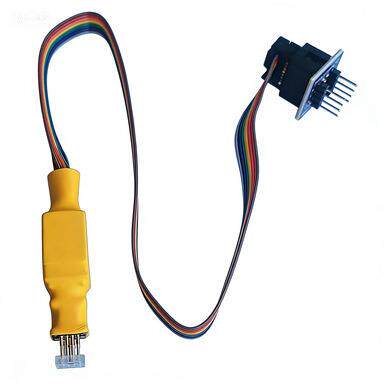 SOP8烧录针 bios免拆线下载线 烧写 读写弹簧针 SOIC16探针线烧录