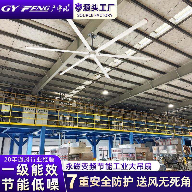 工业大吊扇工厂厂房车间降温大型吊顶风扇7.3米低噪音大风量节能