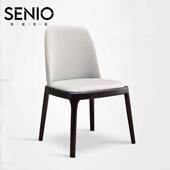 实餐椅现代简约家用北椅欧八角椅餐厅白蜡木子闲接木待洽谈休凳子