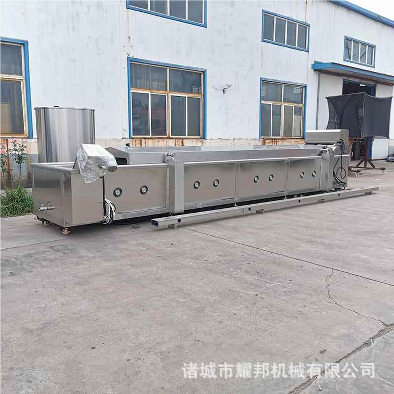 制鸡爪油炸机套 豆品油炸生产1500线成设备 全自动油炸生膨化食品