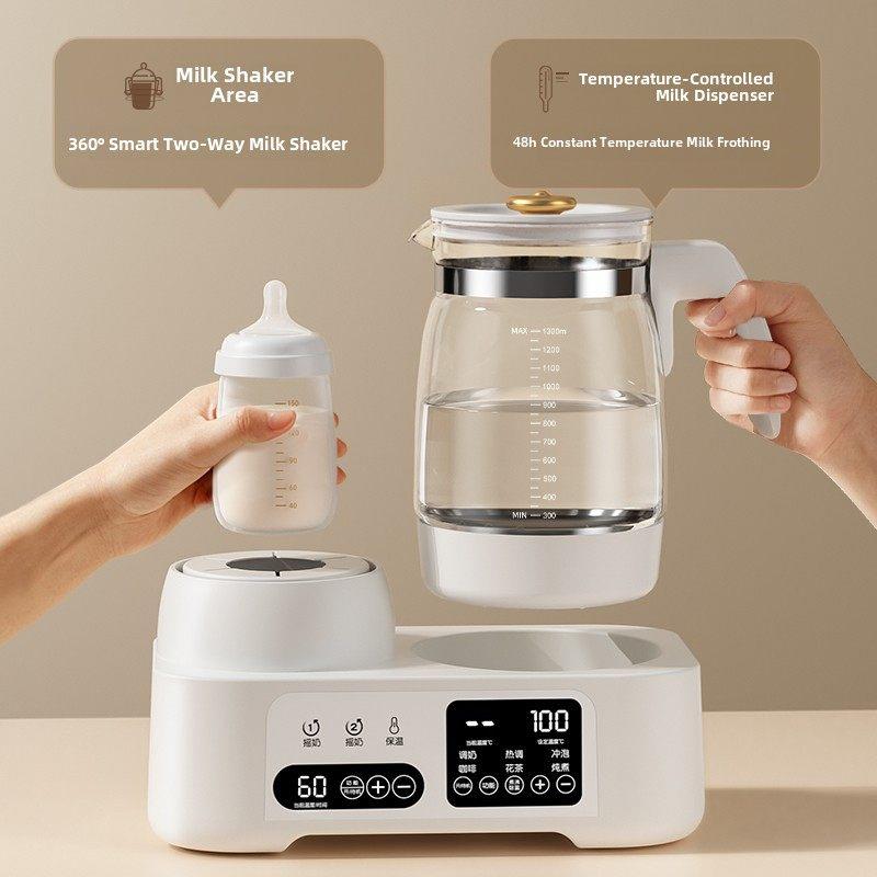 摇奶器恒温水壶二合一全自动温奶器暖奶婴儿冲奶粉壶专用一体家用