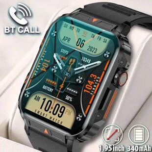 Military Outdoor GPS Sports Smart Watch Men 1.95 inch Heart