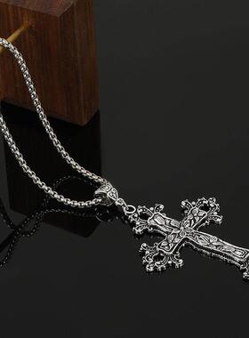 欧美十字架项炼 European American exaggerated cross necklace