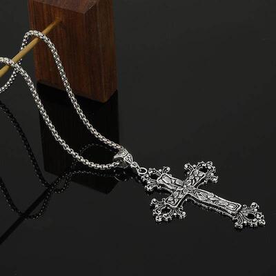 欧美十字架项炼 European American exaggerated cross necklace