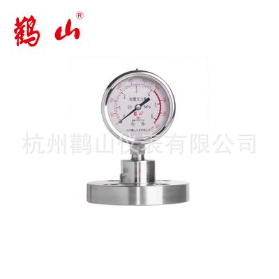 YN63BF-MF 不锈钢隔膜压力表 法兰连接 不锈钢304