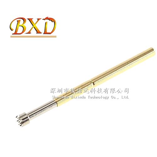 测试针P125-B探针可伸缩弹簧顶针华荣探针pcb针套圆爪尖头平凹杯