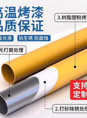 钢管挡车器M型防撞护栏挡车杆车位围栏U型围挡黄黑色挡车器