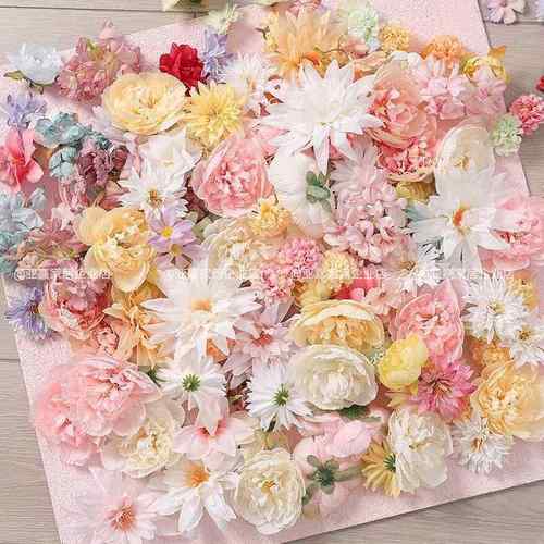 花材料包手工diy簪花头饰材料花伞配件婚庆酒店布景装饰假花直发