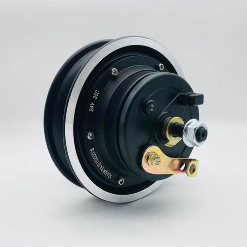 10寸电机轮毂滑板车改装套件24V50W24V6V48V电动车十寸电机轮毂