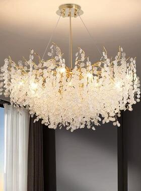 轻KDS-5058奢法客厅吊灯餐厅式卧室灯金厚钱树枝形灯加铝材灯具长