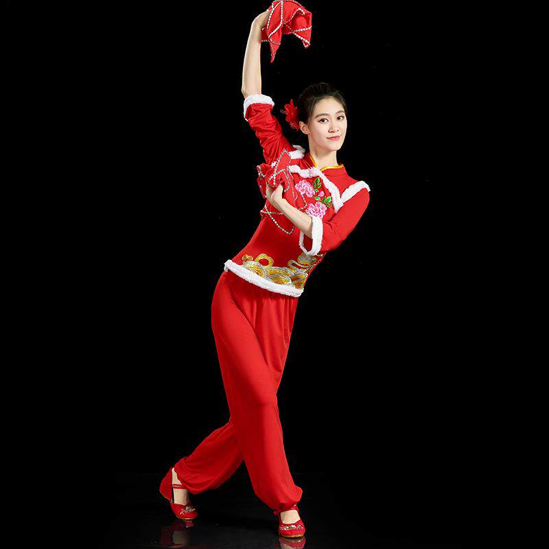 正品小英老师的《北同乡》秧歌服东装女表舞演装服舞蹈灯表演服装