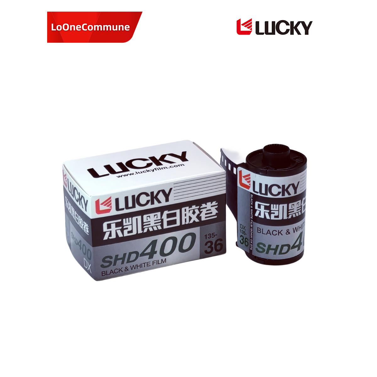 新品 国货LUCKY乐凯135黑白胶卷SHD400 36张有DX码 27年06月 现货