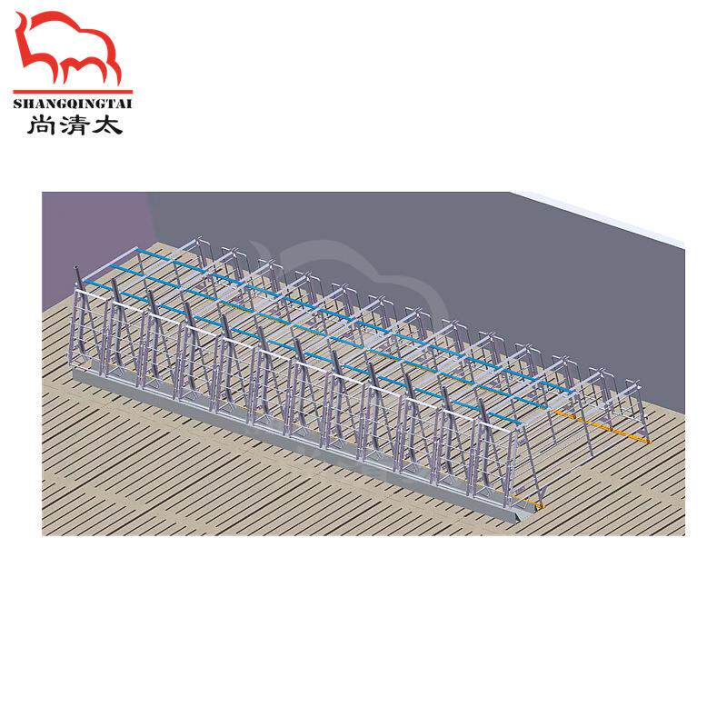 限位栏母猪定位栏带下料管妊娠栏位整体热浸锌栏位养殖设备