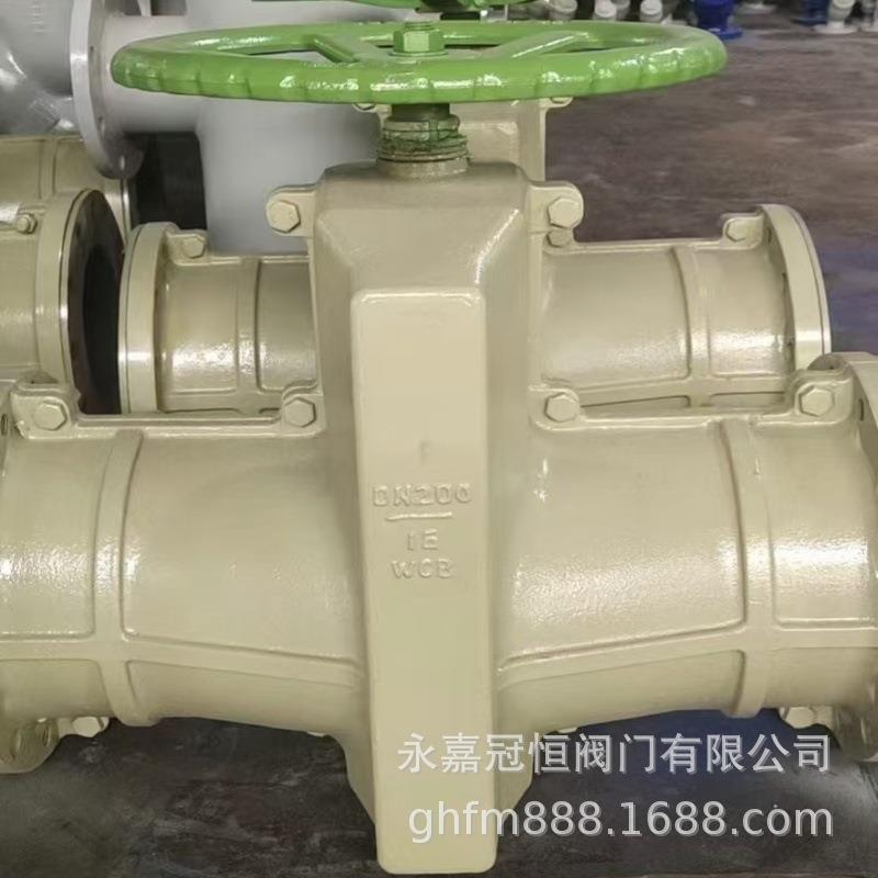 GJ41X-10C DN300 手动铸钢法兰管夹阀 矿浆管道胶管阀图片