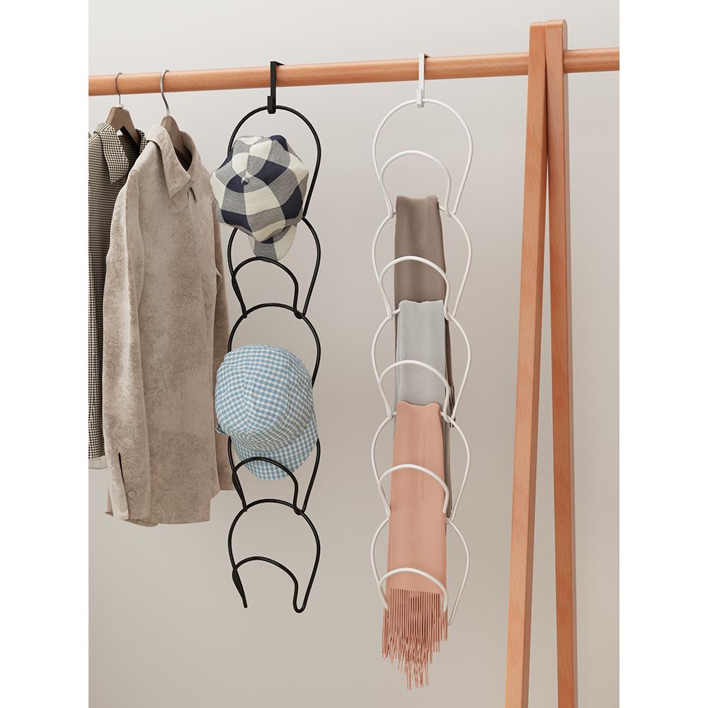 挂帽子收纳架整理神器壁挂多层宿舍门后挂钩创意包包围巾衣帽挂架