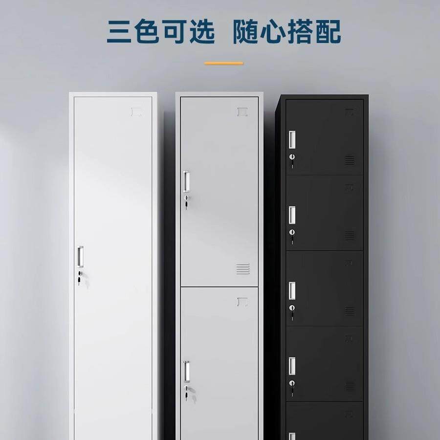 门更衣柜铁皮柜202312带员储物工柜存包柜办单公衣锁柜收纳柜更衣