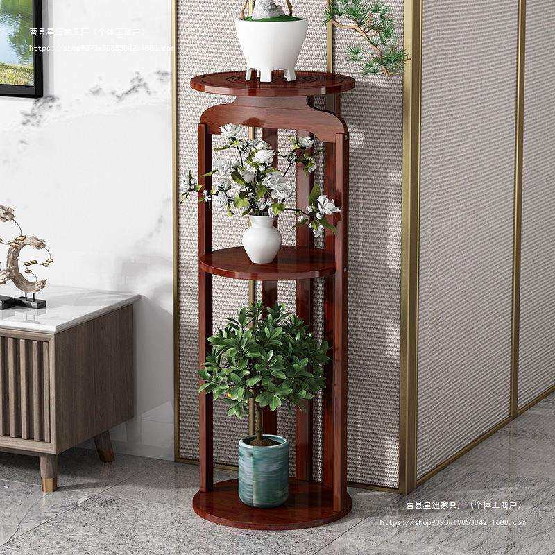 花架子室内家用客厅中式花盘花瓶架多层落地式吊篮花台花卉盆栽架