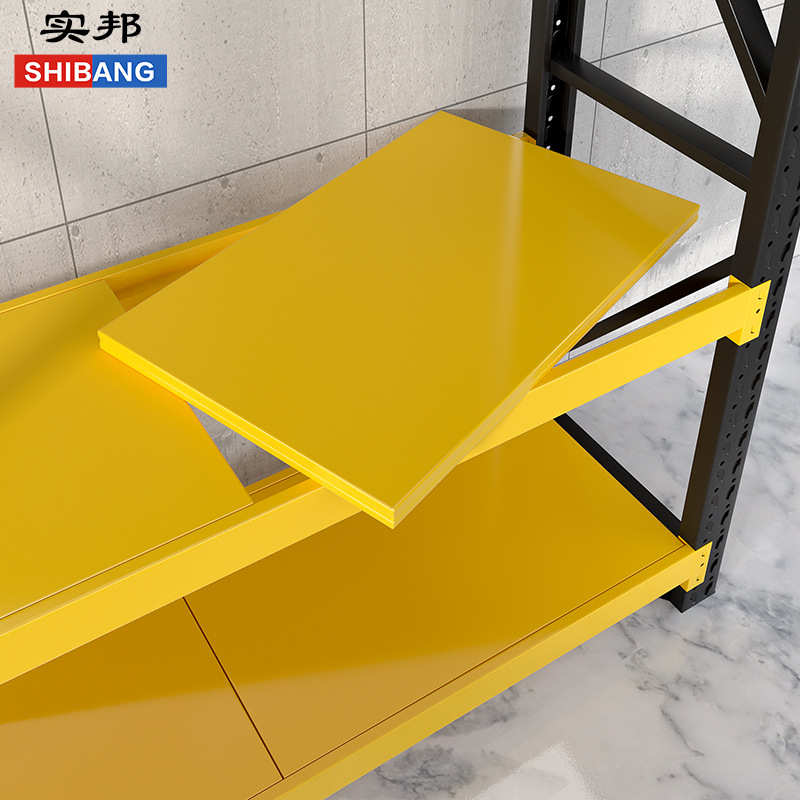 货物架置铁架子阳台物收纳黑色邦架储架黄多层家用仓库物实货架架