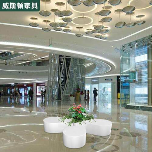 玻璃钢休闲座椅商场户外时尚组合个性创意美陈购物中心休息坐凳