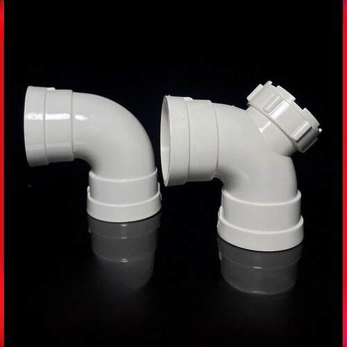 PVC排水管配件90度弯头50 75 110直接斜三通等异径三通下水管接头
