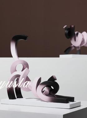 简约可爱卡通客厅电视柜摆件样板房儿童房玄关柜别墅展厅软装饰品