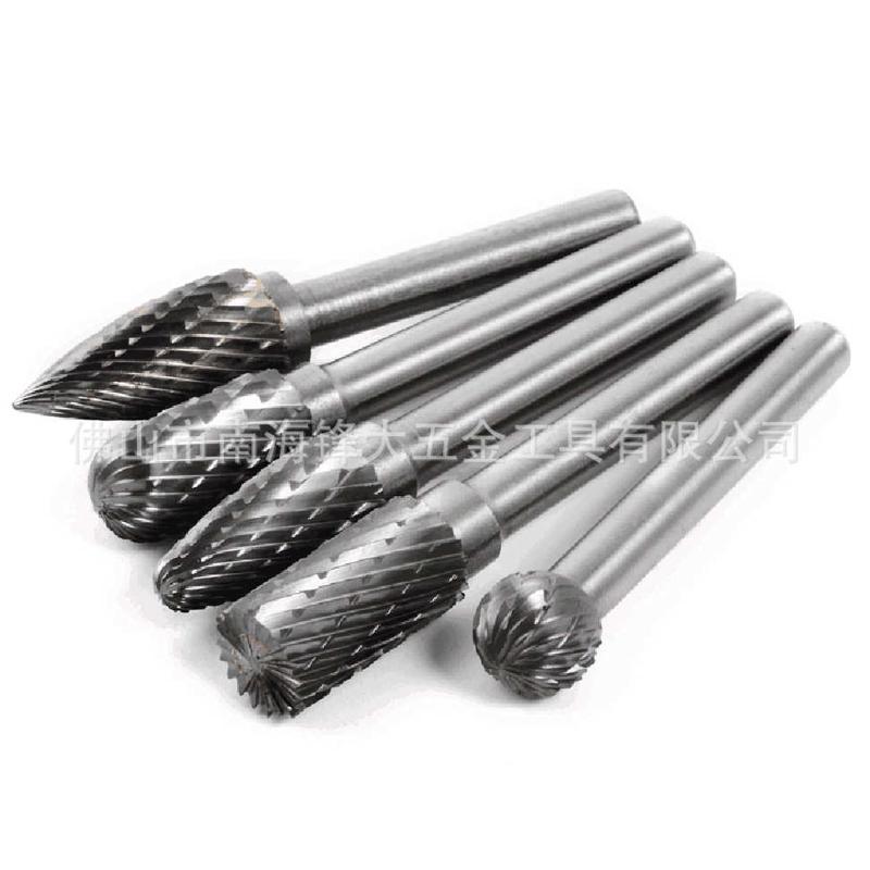 硬质合金旋转锉 钨钢雕刻刀 钨钢磨头ADEFG 6*12mm5支套装
