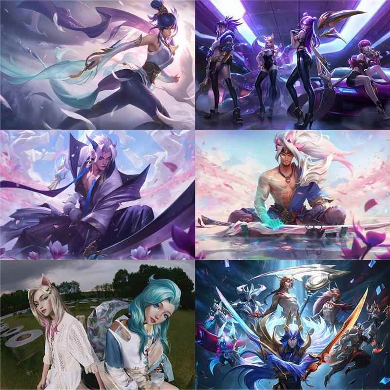 英雄联盟LOL海报墙贴超大游戏宿舍卧室网吧网咖装饰壁画贴纸自粘