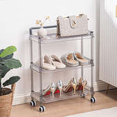 宿舍一置轮子架物杂物2023家用整理多层守鞋 简易 架带多功能新款