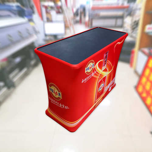 便携式展会展架折叠促销台铝合金广告展架快展架广告展架快幕秀