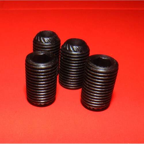 M10-1.25M12-1.25DIN916K滚花机米螺丝防滑紧定12.9花齿发黑止付