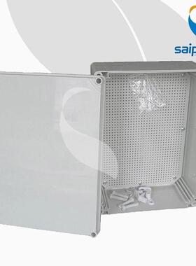 斯普威尔 PC料室外防水盒 600*500*190mm四角螺丝防水接线盒