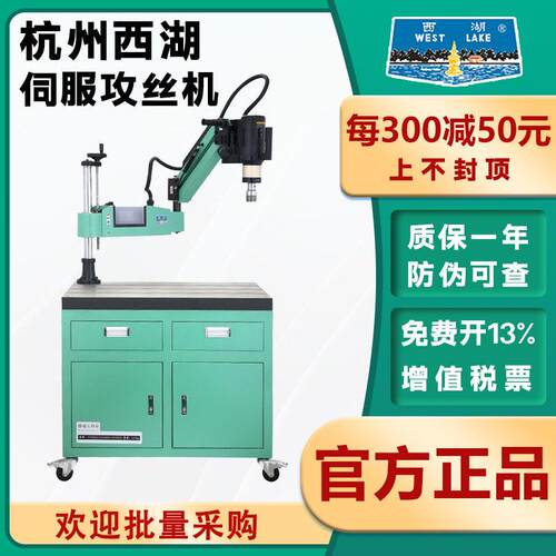 杭州西湖伺服攻丝机全自动摇臂电动攻牙机垂直万向智能数控M3-M16