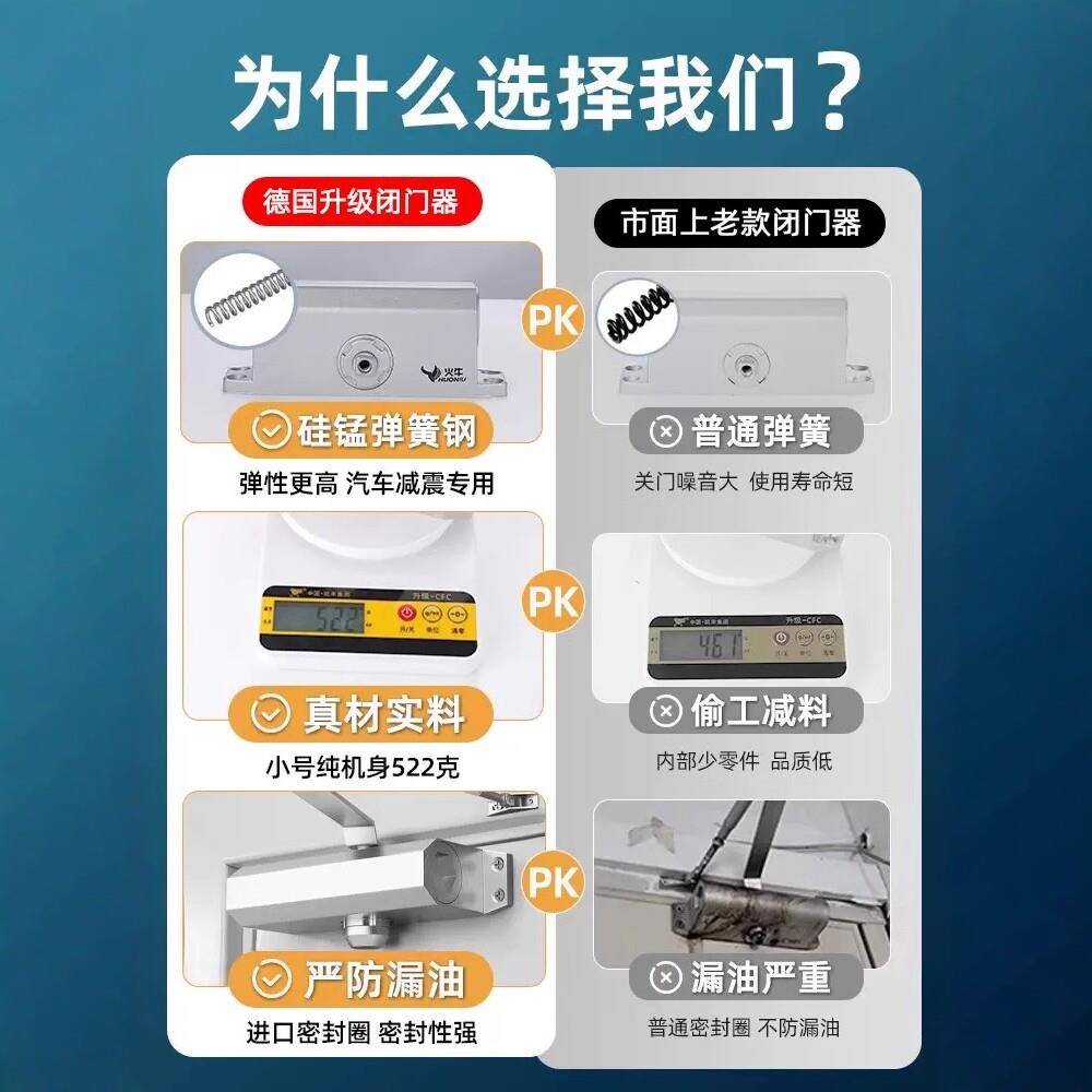 德国动关海贤(五门闭缓冲推拉关门闭器合器防火门液压缓自冲装置