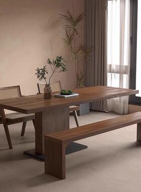 诧家寂风实木茶桌茶几用桌客厅办桌公室QDE工作台简约创意洽谈书