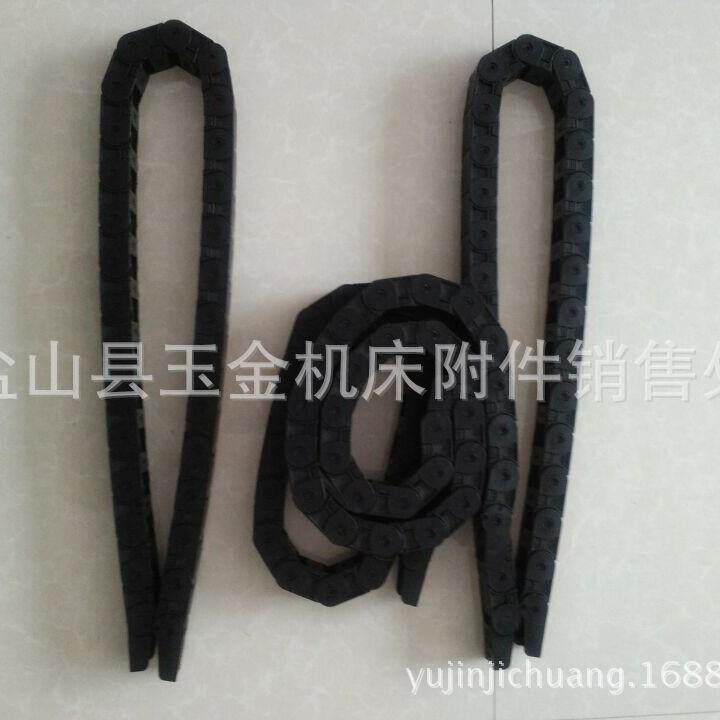 现货18*25B半封闭机械手电缆拖链增强增韧尼龙工程塑料拖链