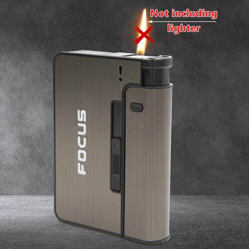Portable Automatic Cigarette Case Metal Cigarette Boxes 10PC