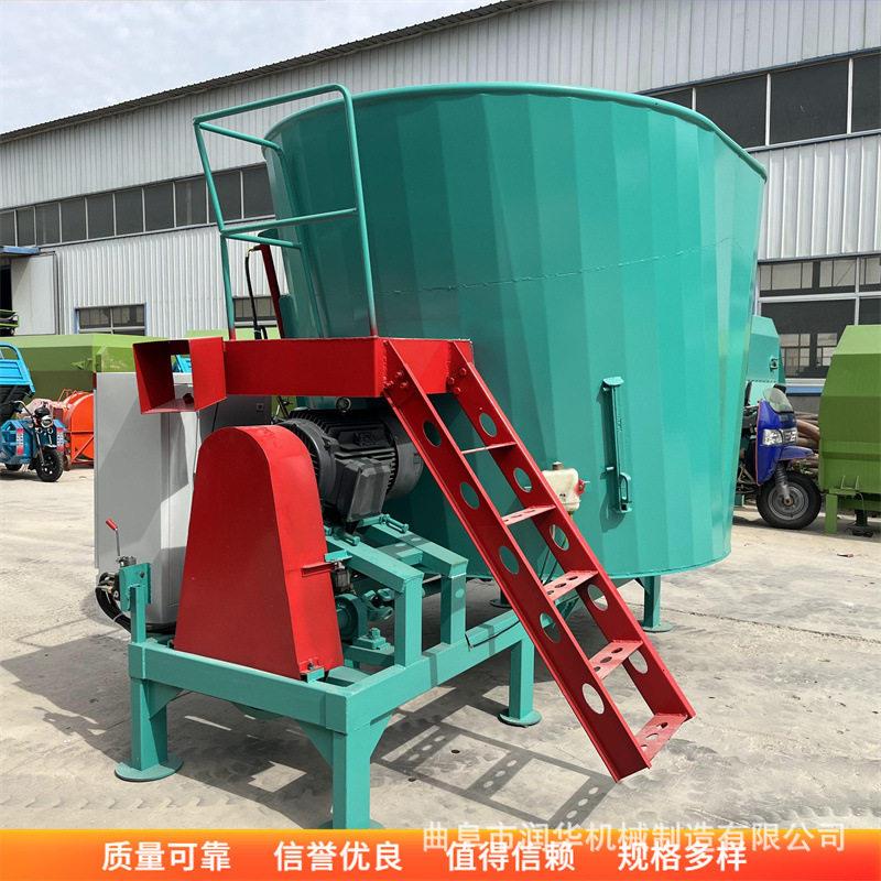 马牛羊驴养殖饲草粉碎混料机适口性好立式TMR全混合日粮搅拌机