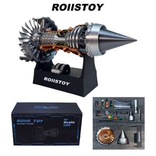 罗罗航空涡扇飞机发动机模型拼装科学实验喷气式引擎可发动战斗机