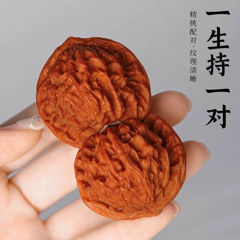 【普陀山】文玩核桃手串严选麒麟纹官帽盘玩手把件四座楼狮子头核