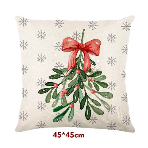 Christmas Pillow Covers 18x18 Set of 4 Farmhouse Decoration