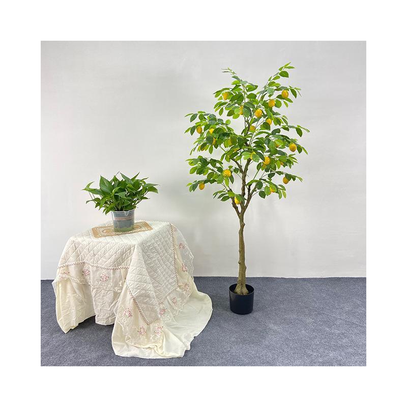 现货供应仿真柠檬树园艺绿植后院客厅办公装饰园艺仿真绿植