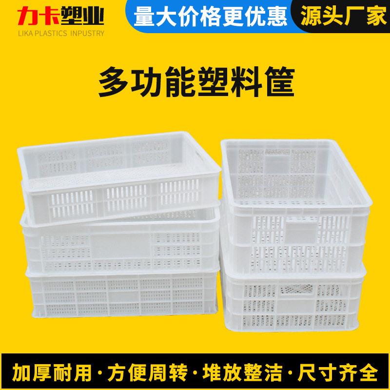 加厚周转塑料筐塑料鸡鸭苗运转箱蔬菜蘑菇辣椒龙虾筐