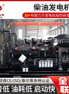 100/200/300/400W柴油发电机组养殖备用全铜380V高功率发动机