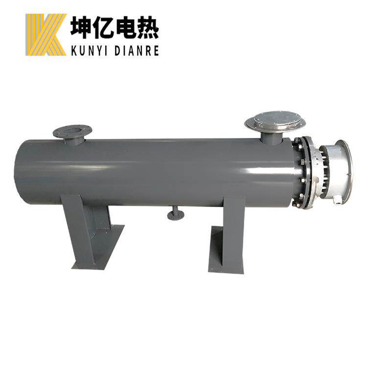 坤亿电热管道加热器水箱循环辅助电加热器水管道供暖电加热器