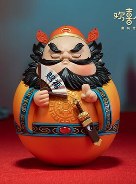 欢喜小好将勒《钟G001199 馗弥月老财神关公》开 运物解压桌摆不