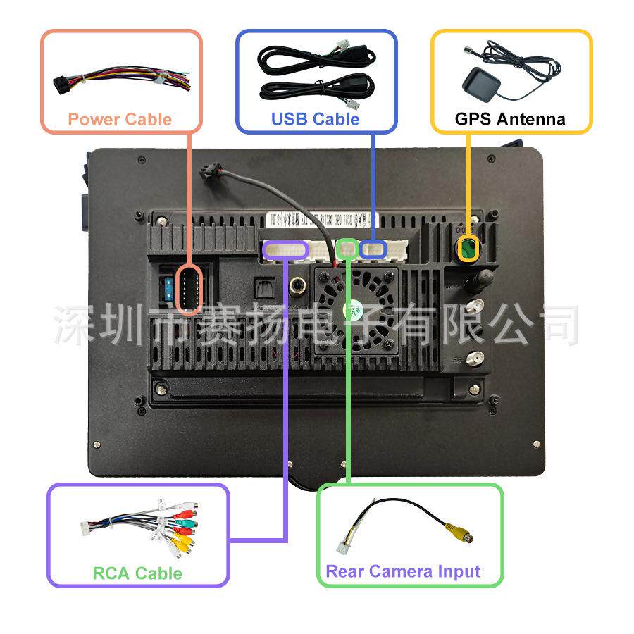 13英寸2K车载大屏高通八核智能中控4G全网通带旋钮按键导航车机