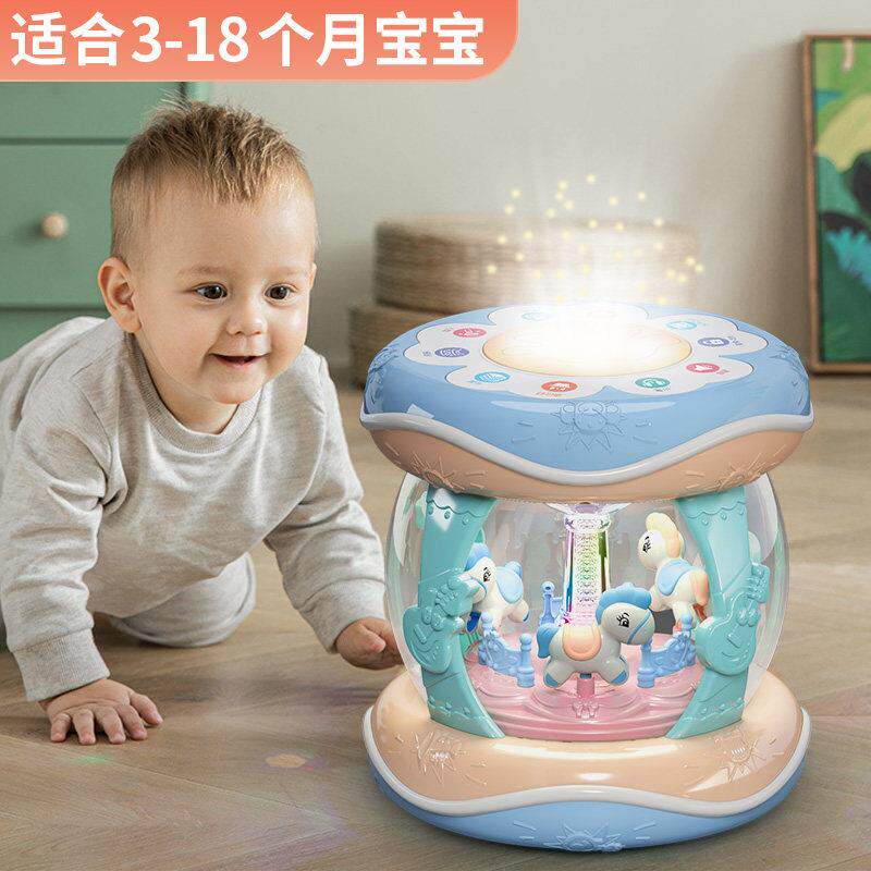婴儿玩具益智早教6个月以上7幼儿0女宝宝8八半一1岁3九儿童手拍鼓